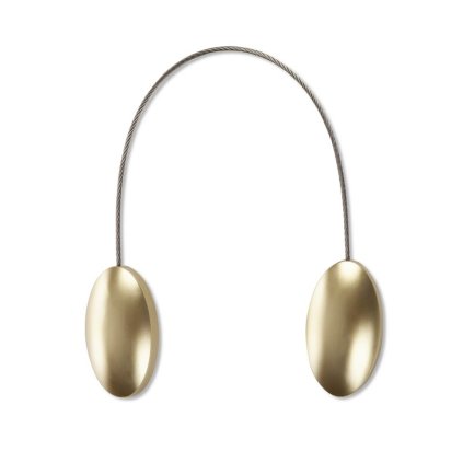 84699 magneticka spona na zavesy m125 zlata oval