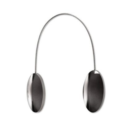 84705 magneticka spona na zavesy m126 ocelova siva oval 2ks bal