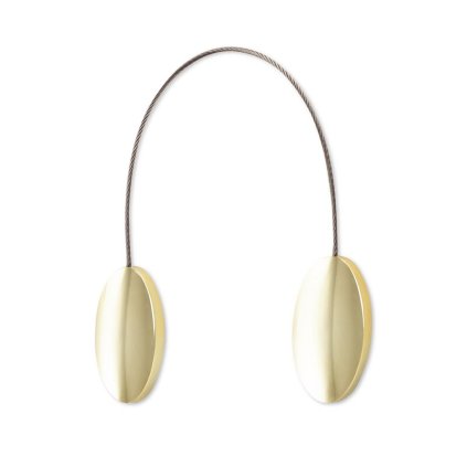 84639 magneticka spona na zavesy m126 zlata oval 2ks bal