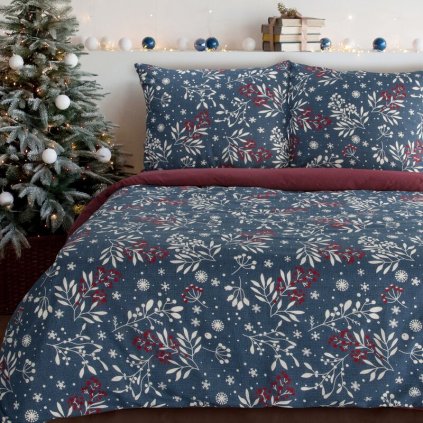 84756 vianocne bavlnene postelne obliecky kristy 140x200 cm 1x70x80 cm