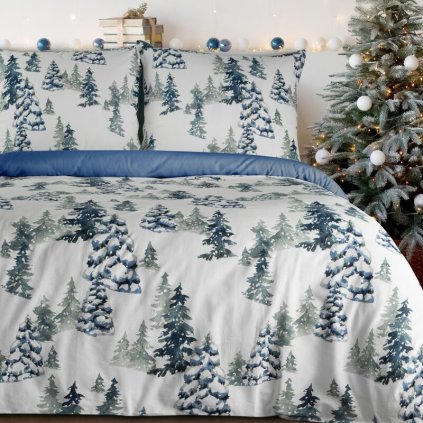 84834 vianocne bavlnene postelne obliecky natal 140x200 cm 1x70x80 cm