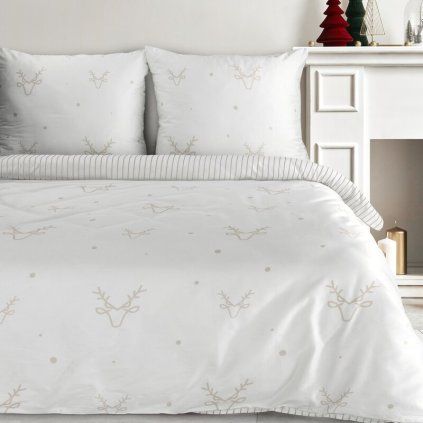 84825 vianocne satenove postelne obliecky bosque 220x200 cm 2x70x80 cm