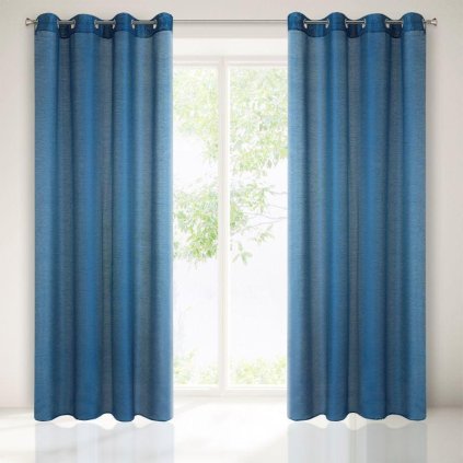 9459 modra zaclona rebecca so strukturou jemneho dazda 140x250 cm