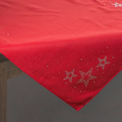 10380 obrus na vianocny stol aurelia s aplikaciou lesklych zirkonov 85 x 85 cm