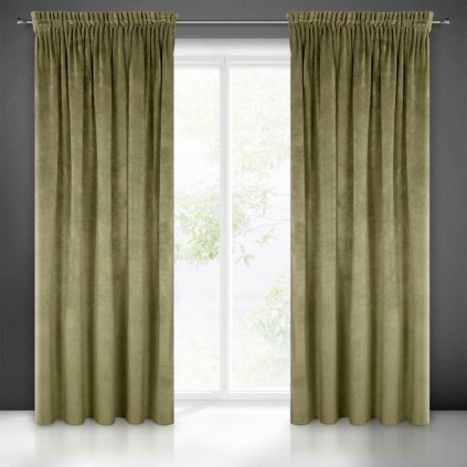 17436 olivovy zatemnovaci zaves na paske villa 140x270 cm