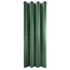 18438 2 tmavozeleny zaves na kruzkoch adelle so zamatovou strukturou 140x250 cm