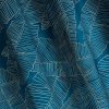 21657 1 modry zamatovy zaves musa 2 s botanickym vzorom 140x250 cm