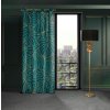 22047 6 tyrkysovy zaves na kruzkoch lili 2 s potlacou 140x250 cm