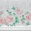 32097 4 biela zaclona na tuneli asteja s potlacou kvetov 150x30 cm