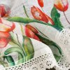 32094 6 biela zaclona stella s potlacou tulipanov 150x60 cm