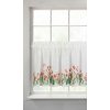 32094 biela zaclona stella s potlacou tulipanov 150x60 cm