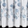 33504 3 biela zaclona pola s potlacou modrych kvetov 150x60 cm