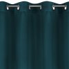 57564 2 petrolejovy zatemnovaci zaves na kruzkoch logan 135x250 cm