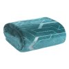 58293 5 tyrkysova flano deka ginko4 s potlacou 150x200 cm