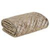 62460 1 hnedo strieborny prehoz na postel agata 170 x 210 cm
