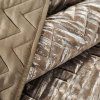 62460 4 hnedo strieborny prehoz na postel agata 170 x 210 cm