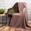 64176 3 ruzova pletena deka ariel2 130 x 170 cm