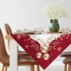 68463 vianocny gobelinovy obrus na stol s tkanym vzorom 100x100 cm