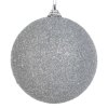 59823 strieborna plastova vianocna gula 10 cm sada 4 ks