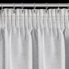 69921 8 biela zaclona na paske s odleskom striebornej lena 350 x 270 cm