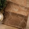 73194 6 hnedy zamatovy behun na stol blink16 s kvetinovym vzorom 35x180 cm