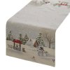 74196 1 vianocny gobelinovy behun na stol s tkanym vzorom 45x140 cm