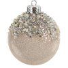 74760 strieborna plastova vianocna gula 10 cm sada 4 ks