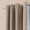 77931 bezovy 100 zatemnovaci zaves na kruzkoch dorian 140x230 cm