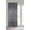 79677 1 cierny zatemnovaci zaves s lesklou potlacou elise na paske 140x250 cm