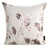 80940 bezova obliecka na vankus s rastlinnym vzorom z bavlneneho satenu dekor 05 spring 40x40 cm