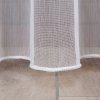 Bílá elegantní záclona KIARA s olůvkem (Výška A 100 - 137, Šířka 100)
