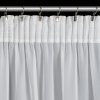 82335 8 biela sifonova zaclona s lesklou mramorovou potlacou na paske hera 140x270 cm