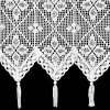 83220 4 biela vitrazova zaclona s cipkou strapcami na tuneli martha 150x60 cm