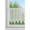 83220 biela vitrazova zaclona s cipkou strapcami na tuneli martha 150x60 cm