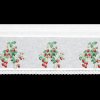 83232 6 biela vitrazova zaclona s potlacou jahod na tuneli ksenia 150x30 cm