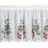 83235 2 biela vitrazova zaclona s potlacou jahod na tuneli ksenia 150x60 cm