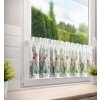 83079 7 biela vitrazova zaclona s potlacou letnych kvetov na tuneli nemezja 150x30 cm