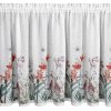 83085 2 biela vitrazova zaclona s potlacou letnych kvetov na tuneli nemezja 150x90 cm