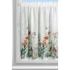 83085 biela vitrazova zaclona s potlacou letnych kvetov na tuneli nemezja 150x90 cm