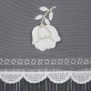 82356 4 biela zaclona s kvetinovou aplikaciou na paske avril 140x270 cm