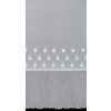 82356 9 biela zaclona s kvetinovou aplikaciou na paske avril 140x270 cm