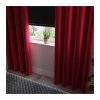 81630 1 cerveny zatemnovaci zamatovy zaves na kruzkoch velvi 140x260 cm