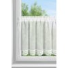 83073 kremova vitrazova zaclona zdobena cipkou na tuneli gabi 150x60 cm