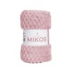 81123 2 ruzova deka z hunateho mikroplysu bublinkovy 3d vzor mikos 160x200 cm