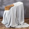 81111 1 siva dekorativna deka z jemneho mikroplysu 3d pruhovany vzor lugo 200x220 cm