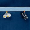 81213 5 tmavomodry detsky zamatovy zaves s motivom 3d auticiek na kruzkoch car 140x250 cm