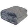 81156 1 tmavosiva deka z hunateho mikroplysu bublinkovy 3d vzor mikos 160x200 cm