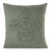 80685 zelena obliecka na vankus s ornamentovou aplikaciou mira 45x45 cm