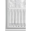 83514 biela vianocna vitrazova zaclona so striebornymi hviezdickami na tuneli xmas 150x60 cm