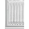 83517 biela vianocna vitrazova zaclona so striebornymi hviezdickami na tuneli xmas 150x90 cm